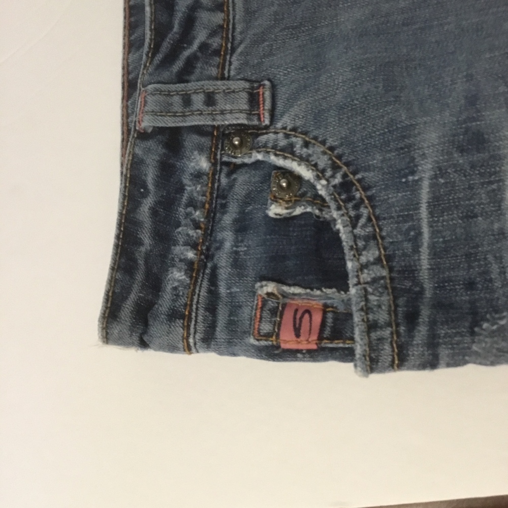 Silver Jeans Skirt Denim Devah Womens Sz 27 y2k Vintage Grunge - Picture 2 of 7